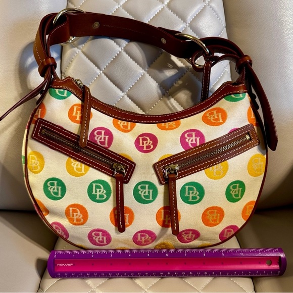Dooney & Bourke colorful canvas handbag - Picture 1 of 6
